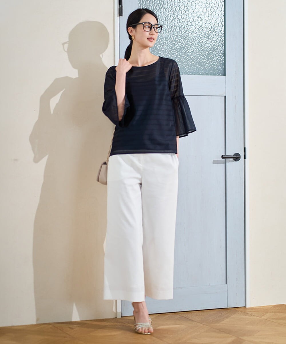 PRKGD24270 CHRISTIAN AUJARD(クリスチャン・オジャール) シアーボーダーカットソー ネイビー