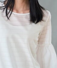 PRKGD24270 CHRISTIAN AUJARD(クリスチャン・オジャール) シアーボーダーカットソー ホワイト