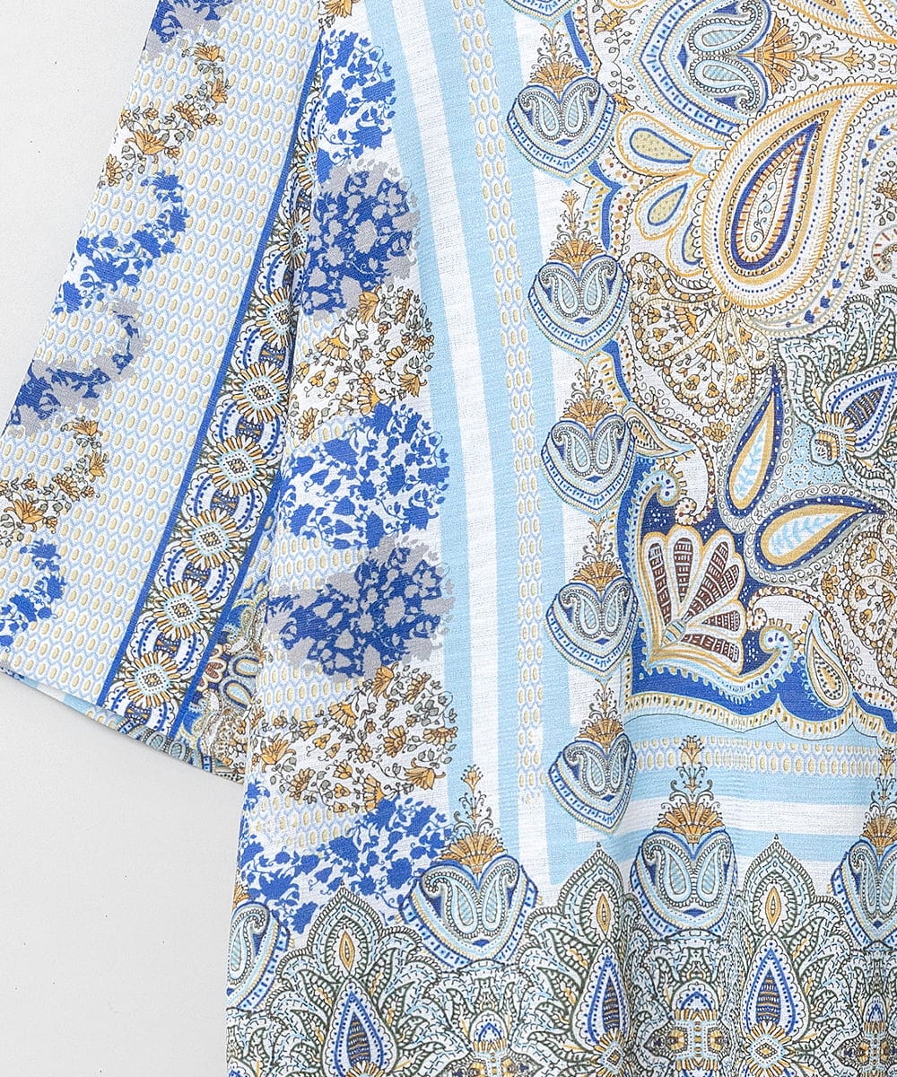 PRKGD26300 CHRISTIAN AUJARD(クリスチャン・オジャール) マリンブルーペーズリーカットソー ブルー系