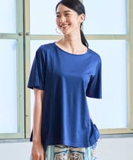 PRKGD28210 CHRISTIAN AUJARD(クリスチャン・オジャール) スムースフレアーカットソー ブルー