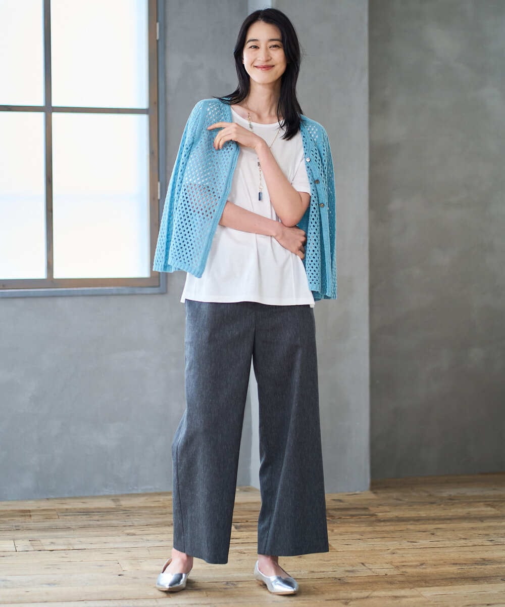 PRKGD28210 CHRISTIAN AUJARD(クリスチャン・オジャール) スムースフレアーカットソー ホワイト