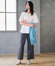 PRKGD28210 CHRISTIAN AUJARD(クリスチャン・オジャール) スムースフレアーカットソー ホワイト