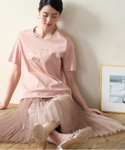 PRKGD43180 CHRISTIAN AUJARD [接触冷感]ドライコットンカットソー