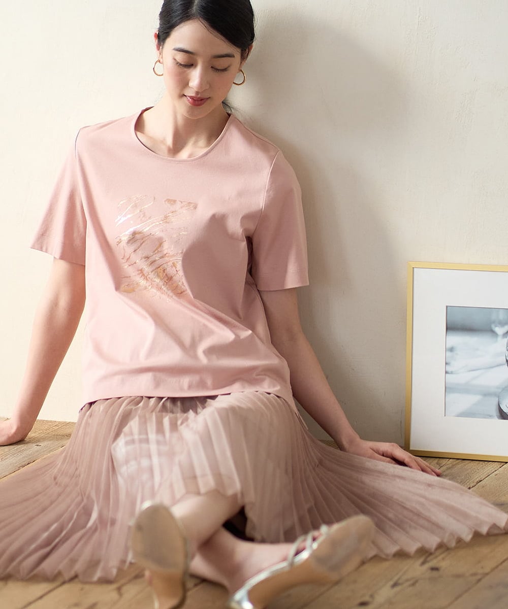 PRKGD43180 CHRISTIAN AUJARD [接触冷感]ドライコットンカットソー