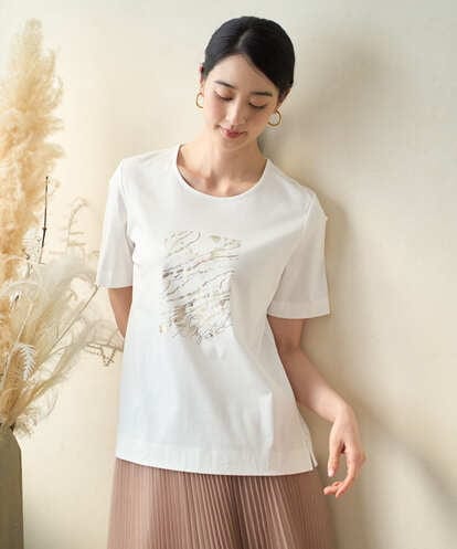 PRKGD43180 CHRISTIAN AUJARD [接触冷感]ドライコットンカットソー