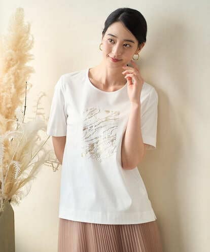 PRKGD43180 CHRISTIAN AUJARD [接触冷感]ドライコットンカットソー