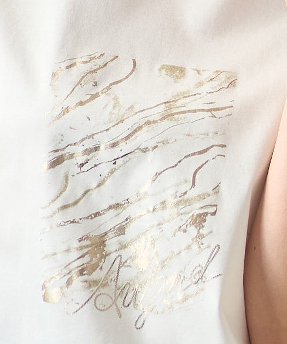 PRKGD43180 CHRISTIAN AUJARD(クリスチャン・オジャール) [接触冷感]ドライコットンカットソー ホワイト