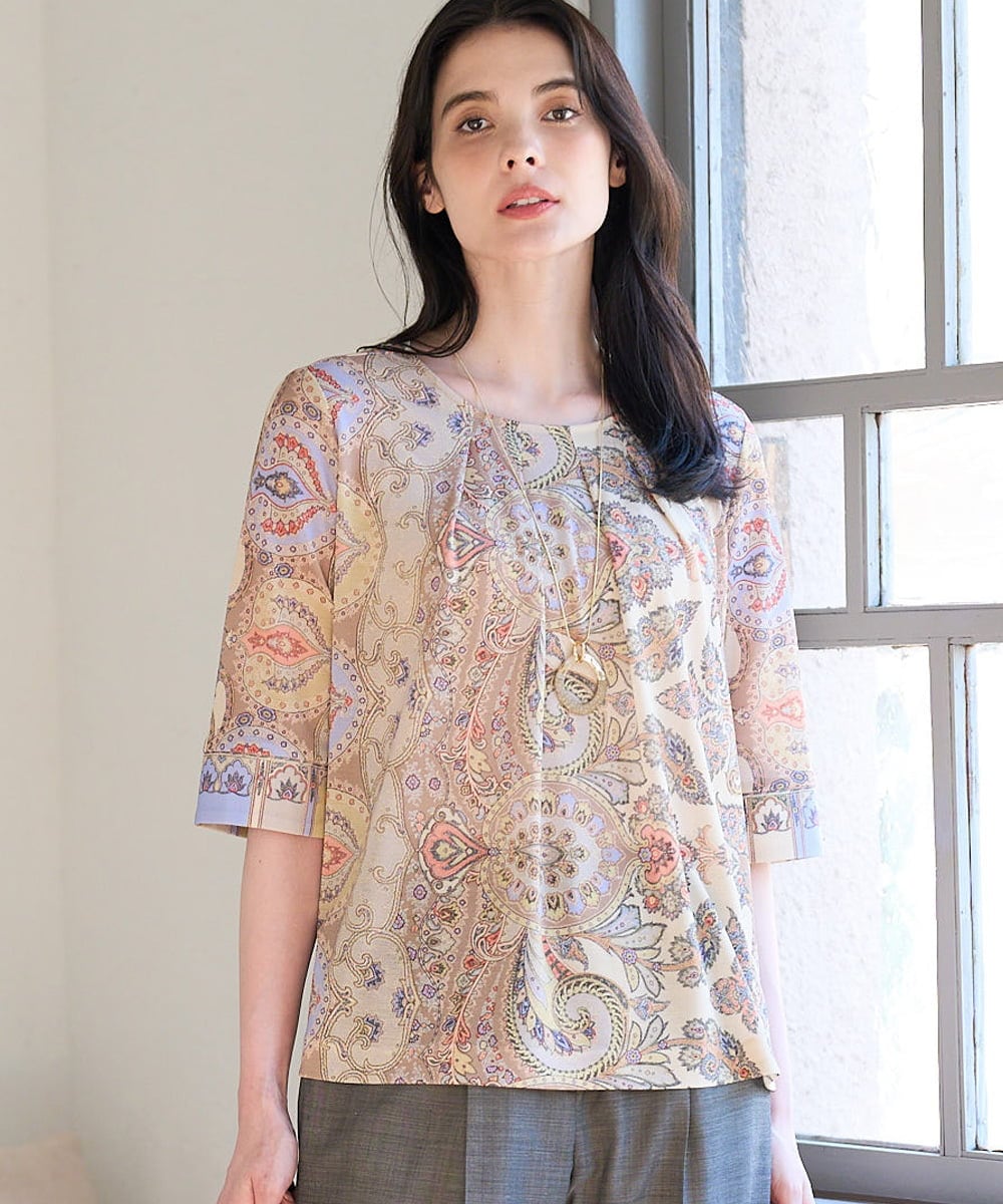 PRKGD54290 CHRISTIAN AUJARD(クリスチャン・オジャール) ゴールドオーナメントサラサトップス ゴールド系