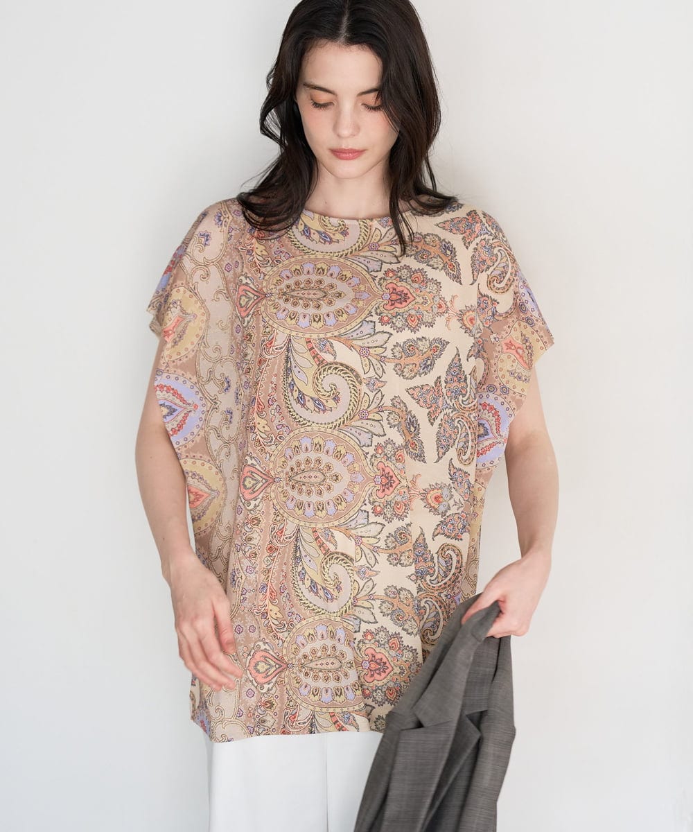 PRKGD55330 CHRISTIAN AUJARD(クリスチャン・オジャール) ゴールドオーナメントサラサカットソー ゴールド系