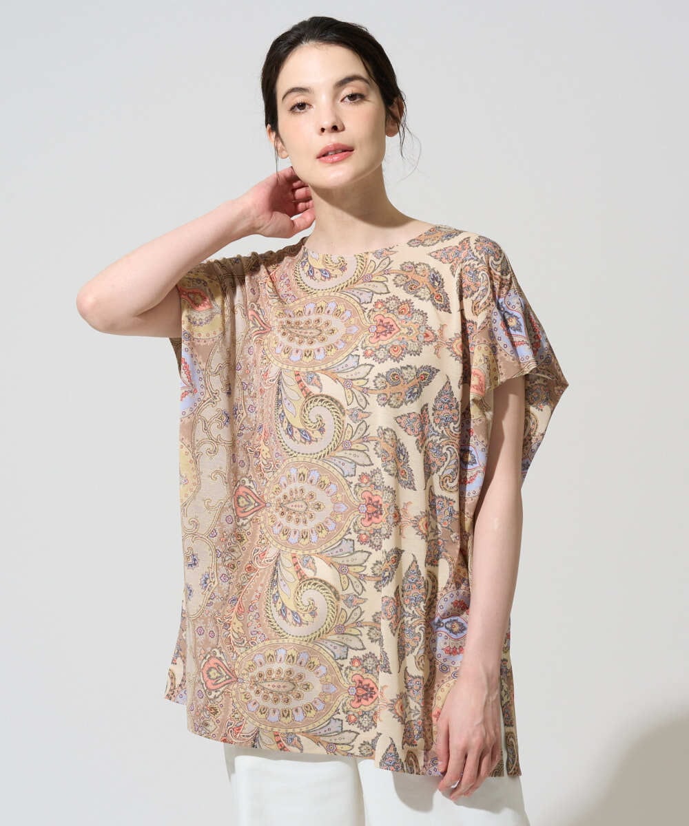 PRKGD55330 CHRISTIAN AUJARD(クリスチャン・オジャール) ゴールドオーナメントサラサカットソー ゴールド系