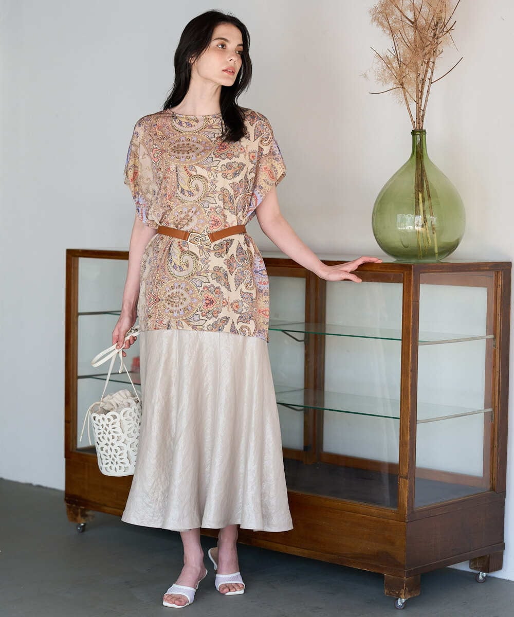 PRKGD55330 CHRISTIAN AUJARD(クリスチャン・オジャール) ゴールドオーナメントサラサカットソー ゴールド系