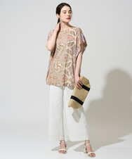 PRKGD55330 CHRISTIAN AUJARD(クリスチャン・オジャール) ゴールドオーナメントサラサカットソー ゴールド系