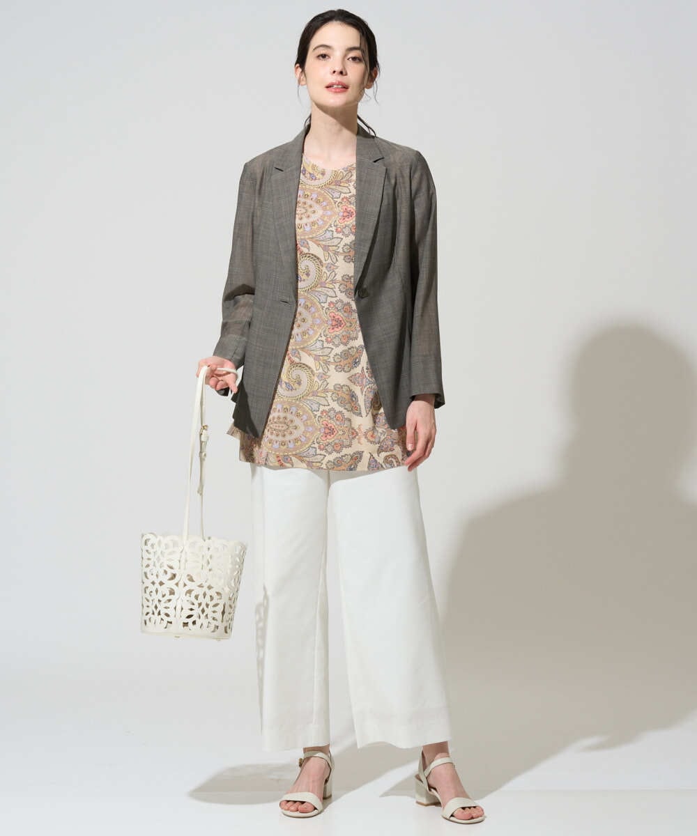 PRKGD55330 CHRISTIAN AUJARD(クリスチャン・オジャール) ゴールドオーナメントサラサカットソー ゴールド系