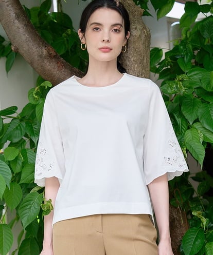 PRKGD57270 CHRISTIAN AUJARD 刺繍スリーブプルオーバー