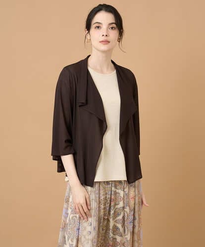 PRKGD61270 CHRISTIAN AUJARD [シワになりにくい]シアーストライプ羽織り