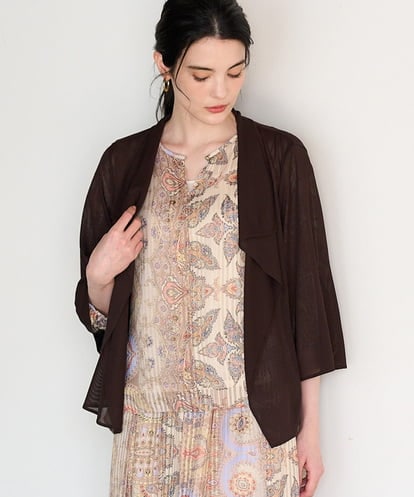 PRKGD61270 CHRISTIAN AUJARD シアーストライプ羽織り