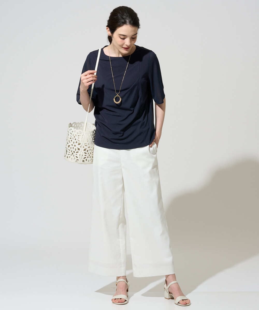 PRKGD62230 CHRISTIAN AUJARD(クリスチャン・オジャール) ドレープカットソー ネイビー