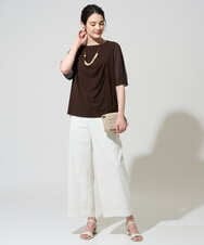 PRKGD62230 CHRISTIAN AUJARD(クリスチャン・オジャール) ドレープカットソー ブラウン