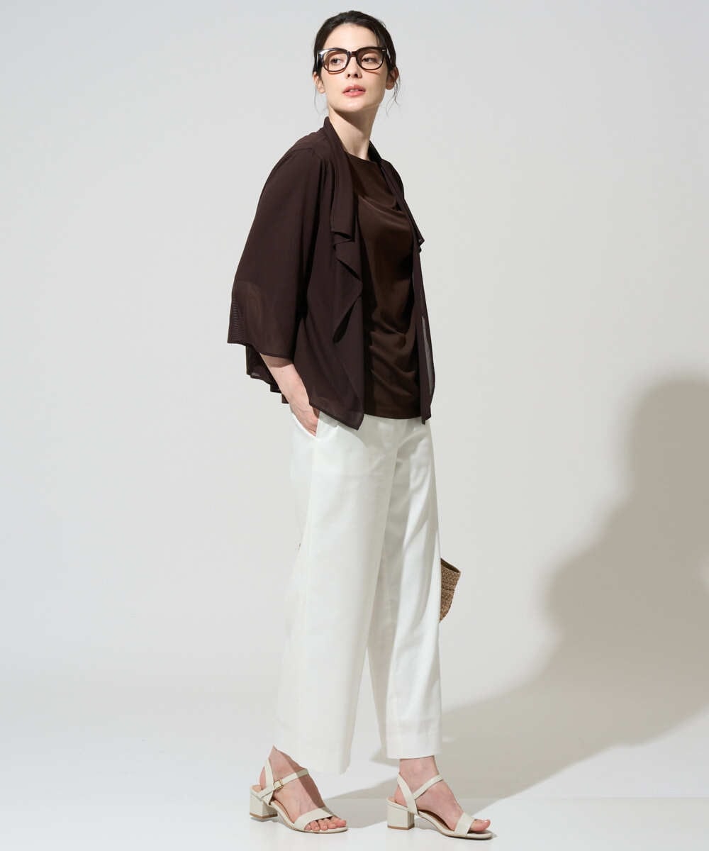 PRKGD62230 CHRISTIAN AUJARD(クリスチャン・オジャール) ドレープカットソー ブラウン