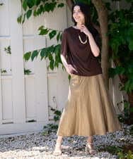 PRKGD62230 CHRISTIAN AUJARD(クリスチャン・オジャール) ドレープカットソー ブラウン