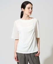 PRKGD62230 CHRISTIAN AUJARD(クリスチャン・オジャール) ドレープカットソー ホワイト