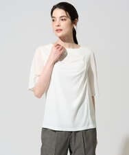 PRKGD62230 CHRISTIAN AUJARD(クリスチャン・オジャール) ドレープカットソー ホワイト