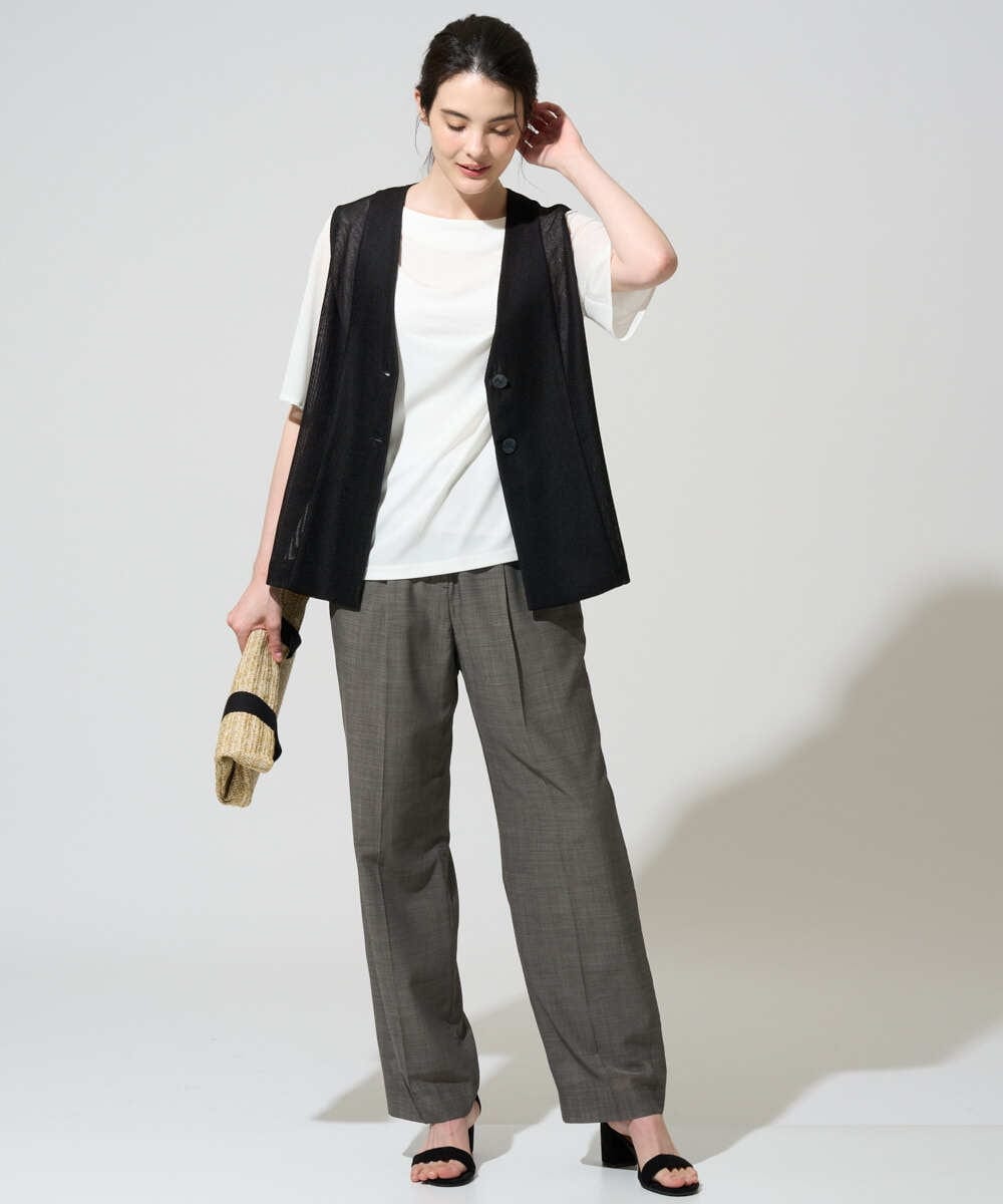 PRKGD62230 CHRISTIAN AUJARD(クリスチャン・オジャール) ドレープカットソー ホワイト