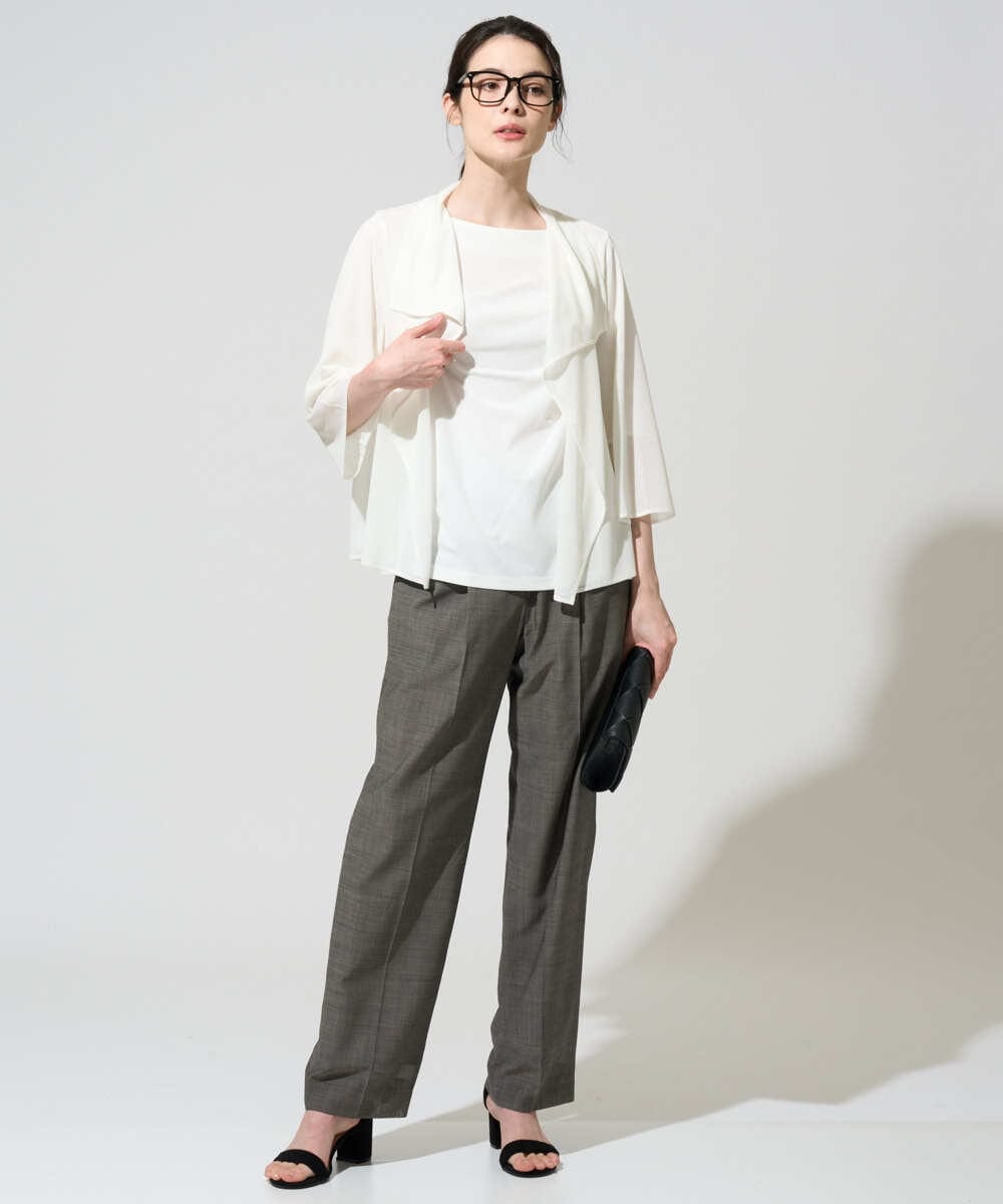 PRKGD62230 CHRISTIAN AUJARD(クリスチャン・オジャール) ドレープカットソー ホワイト