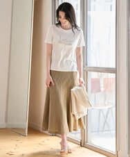 PRKGD63200 CHRISTIAN AUJARD(クリスチャン・オジャール) オーガニックスムースロゴカットソー ホワイト