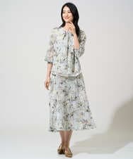 PRKGE02360 CHRISTIAN AUJARD(クリスチャン・オジャール) [セットアップ対応]フラワープリントシアーカットソー グリーン系