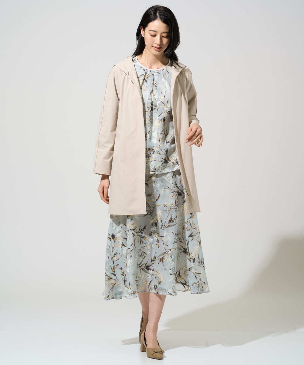 PRKGE02360 CHRISTIAN AUJARD(クリスチャン・オジャール) [セットアップ対応]フラワープリントシアーカットソー グリーン系