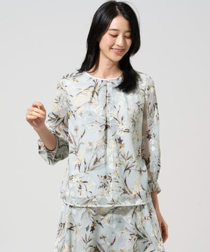 PRKGE02360 CHRISTIAN AUJARD [セットアップ対応]フラワープリントシアーカットソー