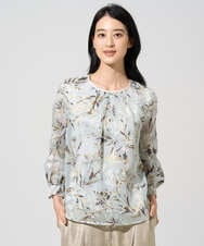 PRKGE02360 CHRISTIAN AUJARD(クリスチャン・オジャール) [セットアップ対応]フラワープリントシアーカットソー グリーン系