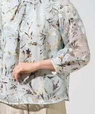 PRKGE02360 CHRISTIAN AUJARD(クリスチャン・オジャール) [セットアップ対応]フラワープリントシアーカットソー グリーン系