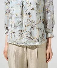 PRKGE02360 CHRISTIAN AUJARD(クリスチャン・オジャール) [セットアップ対応]フラワープリントシアーカットソー グリーン系