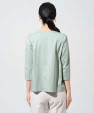 PRKGE12200 CHRISTIAN AUJARD(クリスチャン・オジャール) フラワー刺繍カットソー グリーン