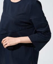 PRKGF14230 CHRISTIAN AUJARD(クリスチャン・オジャール) アシンメトリーフレアートップス ネイビー