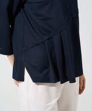 PRKGF14230 CHRISTIAN AUJARD(クリスチャン・オジャール) アシンメトリーフレアートップス ネイビー