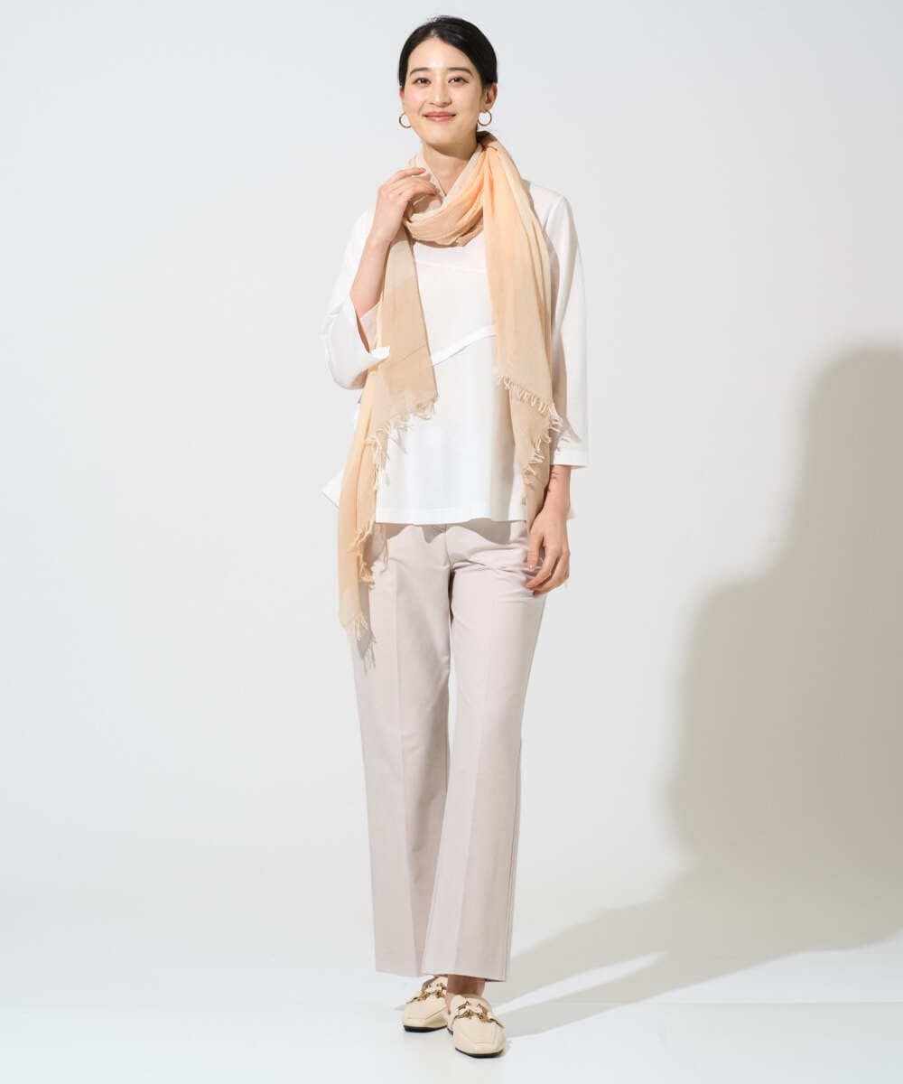 PRKGF14230 CHRISTIAN AUJARD(クリスチャン・オジャール) アシンメトリーフレアートップス ホワイト