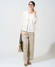 PRKGF21140 CHRISTIAN AUJARD(クリスチャン・オジャール) フレンチスリーブリブカットソー ホワイト