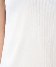 PRKGF21140 CHRISTIAN AUJARD(クリスチャン・オジャール) フレンチスリーブリブカットソー ホワイト