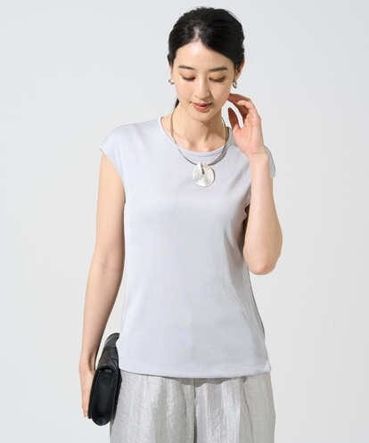 PRKGF21140 CHRISTIAN AUJARD フレンチスリーブリブカットソー