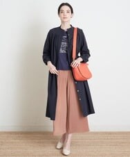 PRKGS13190 CHRISTIAN AUJARD(クリスチャン・オジャール) オーガニックコットン刺繍Tシャツ ネイビー