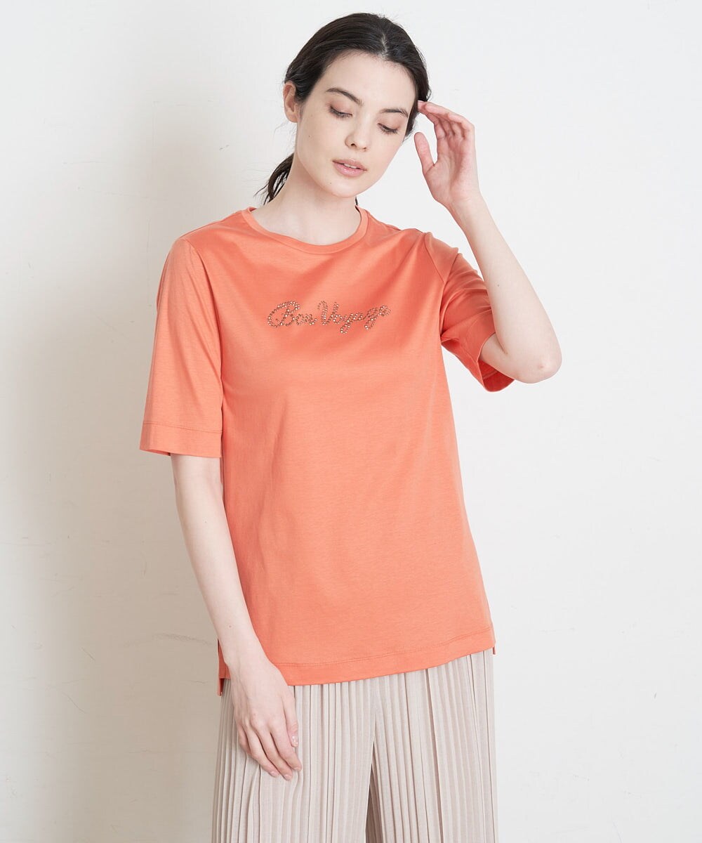 PRKGS14190 CHRISTIAN AUJARD オーガニックコットンメッセージTシャツ