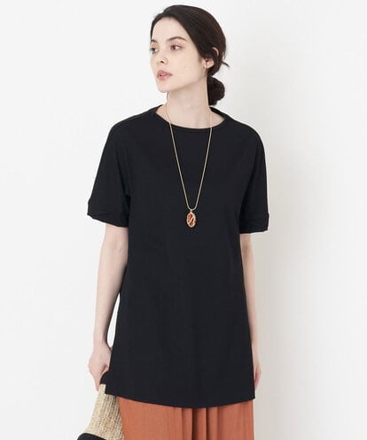 PRKGU61250 CHRISTIAN AUJARD サイドスリット入りチュニックＴシャツ