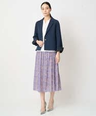 PRKGV74330 CHRISTIAN AUJARD(クリスチャン・オジャール) [吸水速乾]レーススリーブカットソー ホワイト