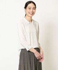 PRKGX10290 CHRISTIAN AUJARD(クリスチャン・オジャール) [衿着脱可能]プルオーバーカットソー ホワイト