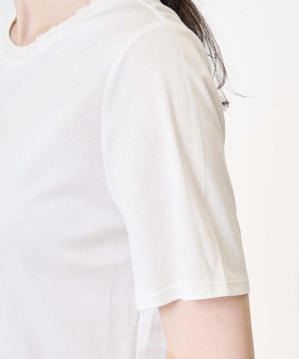 PRKHB32200 CHRISTIAN AUJARD(クリスチャン・オジャール) オリジナ ルモチーフTシャツ ホワイト