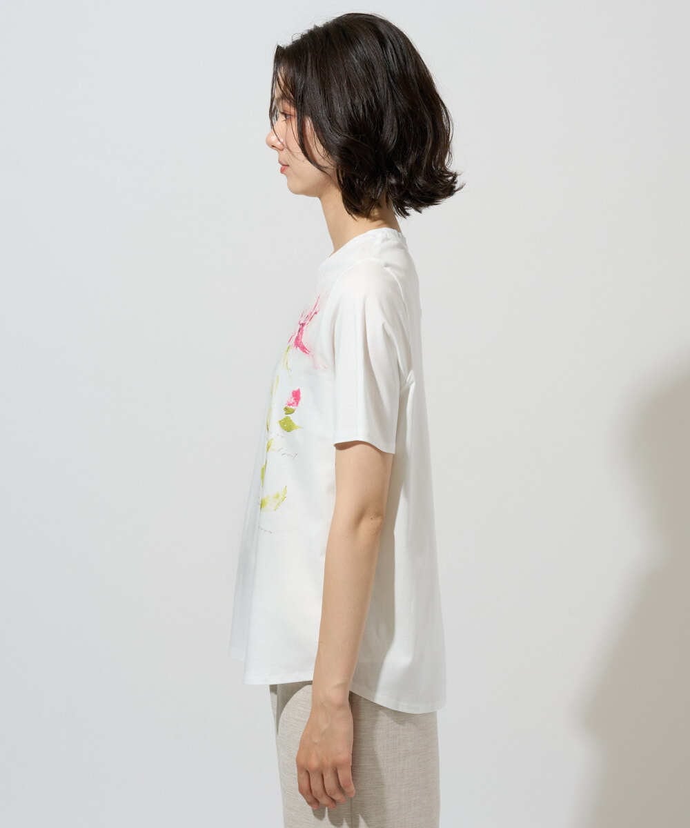 PRKHD05180 CHRISTIAN AUJARD(クリスチャン・オジャール) アートプリントTシャツ ホワイト