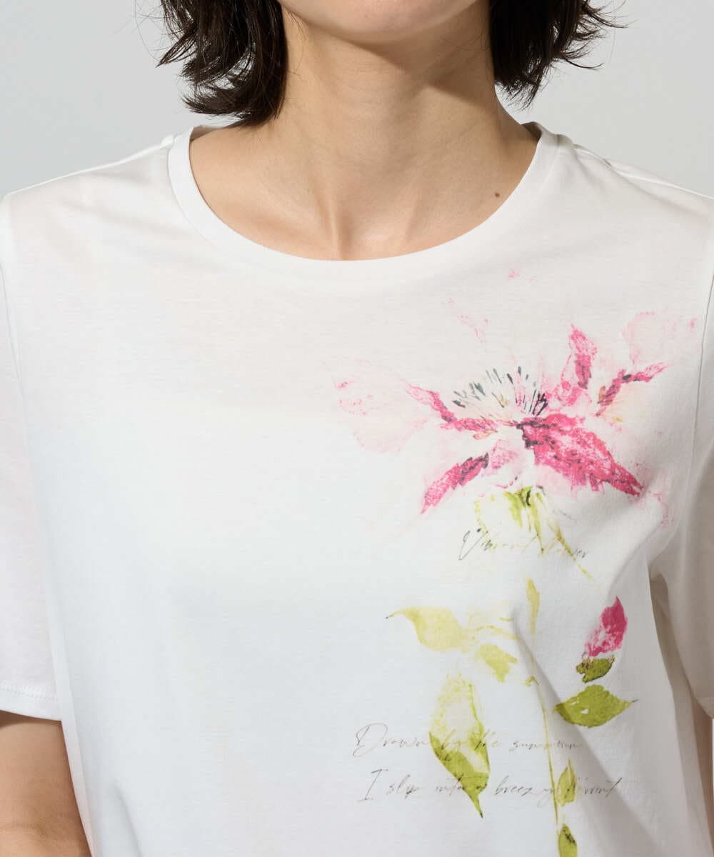 PRKHD05180 CHRISTIAN AUJARD(クリスチャン・オジャール) アートプリントTシャツ ホワイト